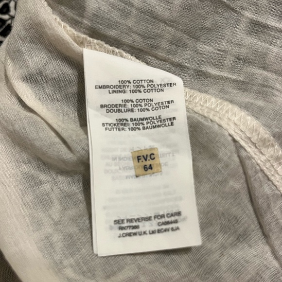 J Crew embroidered v-neck dress - Picture 8 of 8